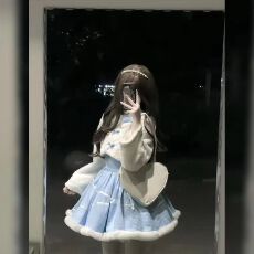 初雪Lolita甜美蓬蓬裙香风千金套装日常毛绒外套秋冬新款