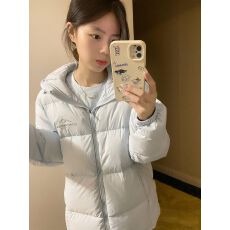 韩版学院风温柔甜美减龄连帽棉服学生冬季新款百搭加厚保暖棉袄女