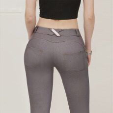 批发臀翘臀裤瑜伽健身裤显瘦弹力<b class='q'>运动</b>紧身裤女薄款夏休闲美臀牛仔裤