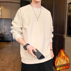 批发男士卫衣秋冬款加绒加厚2025新款冬季潮牌德绒长袖上衣服冬装