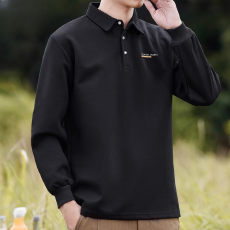 批发重磅POLO衫卫衣男款秋冬季潮牌宽松上衣2025新款<b class='q'>休闲</b>男士长袖T恤