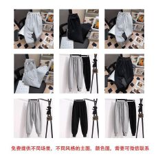 批发【折扣】支持退货一件起批华棉复合卫衣空白光版加绒裤子套<b class='q'>装</b>