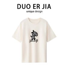 批发原版面料220克纯棉2026新款宽松小个子短袖<b class='q'>T</b><b class='q'>恤</b>女<b class='q'>大码</b>胖mm圆