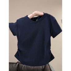 批发92%棉8%氨纶休闲短袖t恤<b class='q'>女装</b>正肩胖mm<b class='q'>大码</b><b class='q'>超</b>好看上衣服