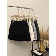 批发实价星空纹2026春秋新款毛呢百褶半身裙百搭休闲甜美显瘦短裙女