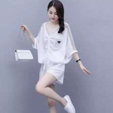 批发休闲运动短裤套装女2026年夏季新上款显瘦大码洋气两件套运动装女