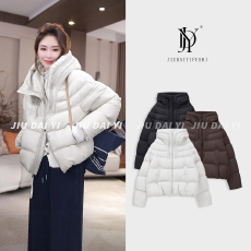 批发新款时尚百搭连帽秋<b class='q'>冬</b>厚款羽绒服