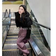 批发90白鸭绒三格连帽羽绒服外套