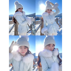 批发羽绒服双口预时尚收腰保暖<b class='q'>冬</b>季修身款