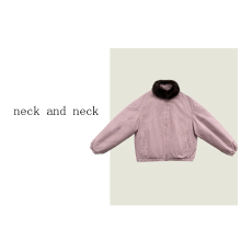 批发小众复古皮粉保暖<b class='q'>羽绒服</b>夹克外套