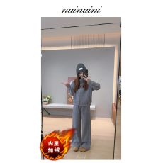 批发加绒休闲套装两件套2025新款秋冬保暖