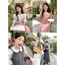 批发娃娃领系带袖温柔<b class='q'>衬衫</b>