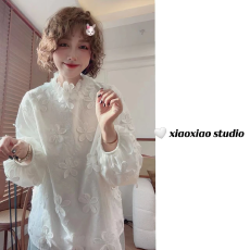 批发潇潇自制刺绣花衬衣