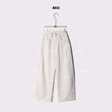 批发秋冬纯色抓绒设计感显瘦直筒纯宽松<b class='q'>牛仔裤</b>