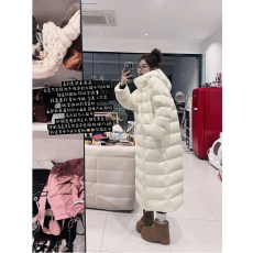 批发超轻云朵泡芙连帽长款羽双口绒外套+短款羽绒外套