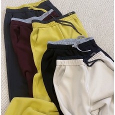 批发秋冬季加绒彩色直筒<b class='q'>裤</b>