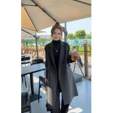 批发秋冬气质韩版显瘦小个子<b class='q'>双面</b><b class='q'>羊绒</b><b class='q'>大衣</b>