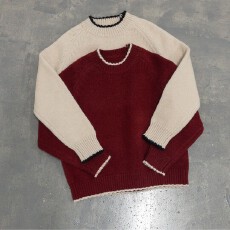 氛围感圆领毛衣 显脸小 锁定这件红毛衣