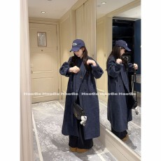 批发羊驼毛混纺大衣预<b class='q'>秋</b>冬气质中长款