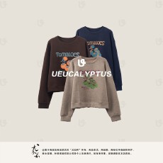 批发软糯刺绣一体绒卫衣-分码