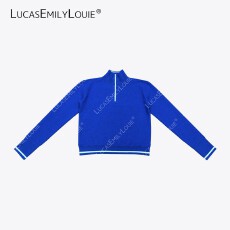 批发<b class='q'>休闲</b>绵羊毛长袖立领半拉链毛衣