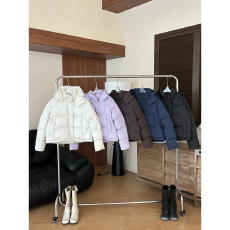 批发95绒泡芙4格羽绒服连帽短款显瘦保暖外套