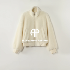 批发绵羊毛立领时<b class='q'>百搭</b>拉链羊羔毛外套