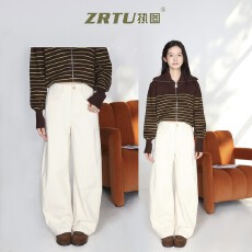 批发女士秋<b class='q'>冬</b>磨毛灯芯绒长裤弯刀裤