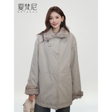 批发<b class='q'>冬</b>季新款韩版宽松加厚毛毛休闲派克外套