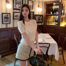 批发设计感小众镂空毛针织衫上衣女2026夏季新款薄款百搭短袖T恤衫潮