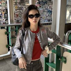 批发灰色蝴蝶结刺绣针织<b class='q'>开衫</b><b class='q'>女</b>春秋季2026新款小个子短款<b class='q'>毛衣</b>外套上衣