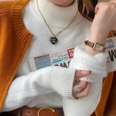 批发半高领毛衣女冬季加厚一体绒打底衫内搭2026<b class='q'>新款</b>洋气修身针织上衣