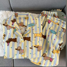 批发夜眠新款春秋网红爆款云朵棉睡衣甜美开衫长袖长<b class='q'>裤</b>家居服套装