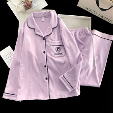 批发秋冬新款德绒加厚<b class='q'>睡衣</b>女保暖抗静电轻奢套装 家居服