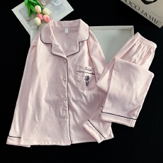 批发秋冬新款德绒加厚<b class='q'>睡衣</b>女轻奢家居服 保暖抗静电套装