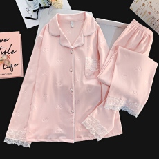 批发新款轻奢德绒加厚睡衣女秋冬保暖抗静电大码家居服套装