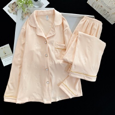 批发保暖抗静电德绒加厚睡衣女秋冬轻奢新款大码居家服套装