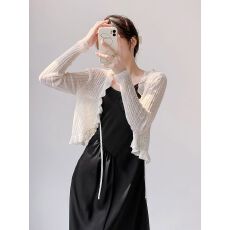 批发已出货 防晒<b class='q'>针织</b>开<b class='q'>衫</b>女薄款外搭罩<b class='q'>衫</b>夏季披肩冰丝小坎肩外套