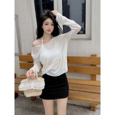 批发已出货 挂脖吊带<b class='q'>内衣</b>女带胸垫防晒衫长袖t恤外穿百搭夏季两件套打