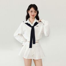 批发已出货 韩系学院风巨好看的衬衫短裙<b class='q'>套装</b>2026年超火春秋新款<b class='q'>女装</b>