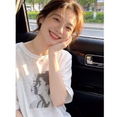 批发印花短袖<b class='q'>T</b><b class='q'>恤</b>女薄款上衣圆领透气打底衫