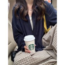 批发秋新款韩系高级感宽松显瘦长袖时尚外套上衣 应季新款 简约风