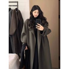批发呢子大衣女2026秋冬新款韩系高级感超好看赫本风气质加厚毛呢外