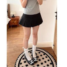 批发百褶裙黑色半身裙美式新款百褶辣妹低腰显瘦半裙小个子短裙 港风