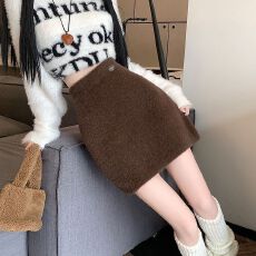 批发针织半身裙女20265年<b class='q'>春</b>夏新款辣妹高腰a字包臀半裙百搭辣妹短裙