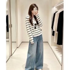 批发韩系<b class='q'>复古</b>条纹连帽假两件针织衫洋气女秋季2026新款显瘦百搭上衣