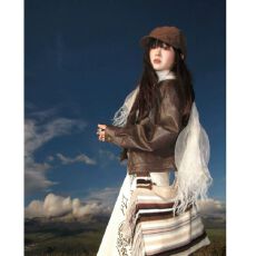 批发PU皮 内里 松弛感立领机车短款<b class='q'>皮衣</b>女春秋皮夹克 初秋上新 ins风