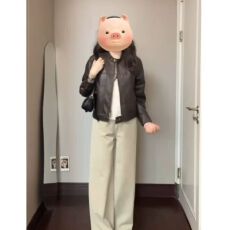 批发PU皮 内里 春秋新款立领机车短款<b class='q'>皮衣</b><b class='q'>外套</b>女上衣 初秋上新 优雅