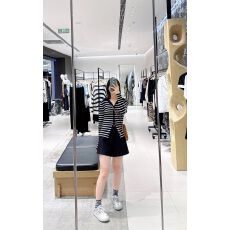 批发秋季新款复古撞色<b class='q'>条纹</b>衫女<b class='q'>长袖</b>韩系修身显瘦polo领外