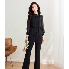批发【两件套】职业套装女士2026新款春<b class='q'>秋</b>轻奢高级感洋气两件套裤